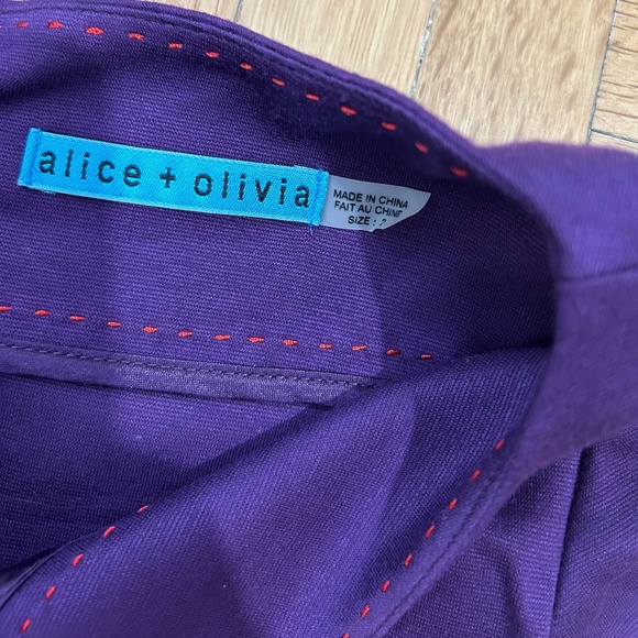 Alice and Olivia purple peplum dress - Picture 5 of 8